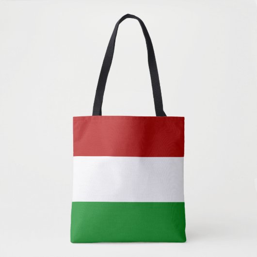 Red White Green Ungarische Fahne Tasche (Vorderseite)