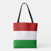 Red White Green Ungarische Fahne Tasche (Rückseite)