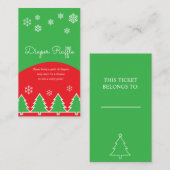 Red White Green Weihnachtsmann Windeln Raffel Fest Begleitkarte (Vorne/Hinten)