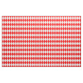 Red White Harlequin Diamonds Schachbretts Design Stoff (Yard (91,4 cm))