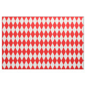 Red White Harlequin Diamonds Schachbretts Design Stoff (Fat Quarter (45,7 x 55,9 cm))