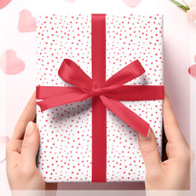 Red & White Heart Geschenk