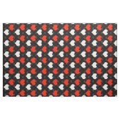 Red White Hearts Black Stoff (Fat Quarter (45,7 x 55,9 cm))