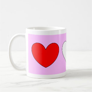 Red White Hearts Valentinstag 4Derek Kaffeetasse