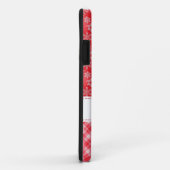 Red & White Holiday Snowflake iPhone 5 Case-Mate iPhone Hülle (Hinten/Rechts)