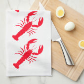 Red White Hummer Seafood 4Nicholas Geschirrtuch (Viertel Falte)