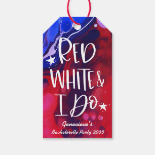 Red White I Do 4. Juli Bachelorette Geschenkanhänger