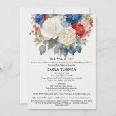 Red White & I Do 4. Juli Brautparty Einladung (Vorderseite)