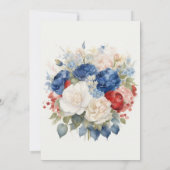 Red White & I Do 4. Juli Brautparty Einladung (Rückseite)