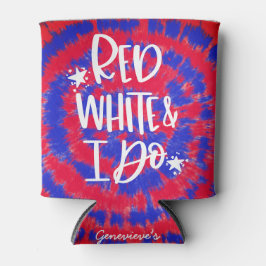 Red White I Do 4. Juli Junggeselinnen-Abschied Dosenkühler