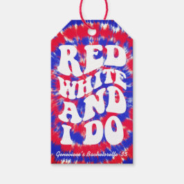 Red White I Do 4. Juli Junggeselinnen-Abschied Geschenkanhänger