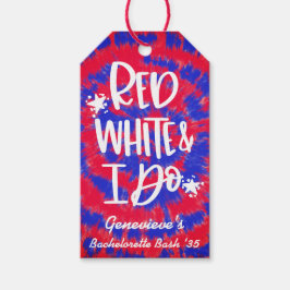 Red White I Do 4. Juli Junggeselinnen-Abschied Geschenkanhänger