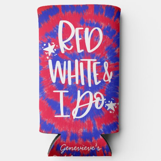 Red White I Do 4. Juli Junggeselinnen-Abschied Selters Dosenkühler (Vorderseite)