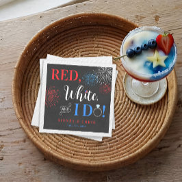 Red White & I Do 4th of July Napkins Serviette