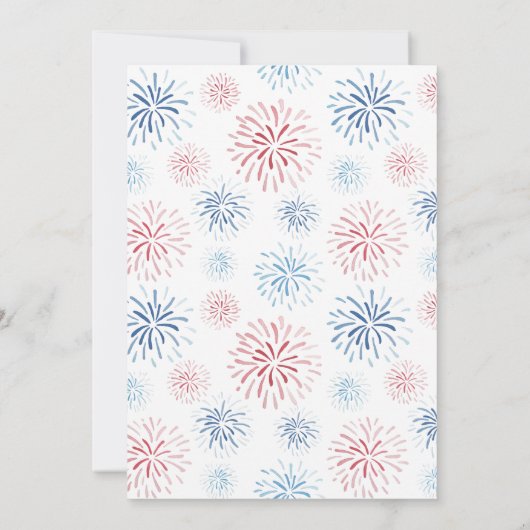 Red White & I Do Paares Polterabend Party Einladung (Rückseite)