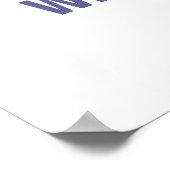 Red White & I DO Patriotic Polterabend Willkommen Poster (Ecke)