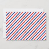 Red White & I Do Save the Date Einladung (Rückseite)