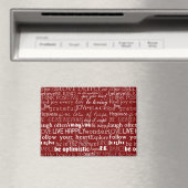 Red White Inspirational Words Weihnachten Magnet (In Situ (Geschirrspüler))
