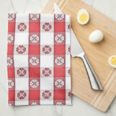 Red White Italian Tablecloge Prince Napkin Geschirrtuch (Viertel Falte)