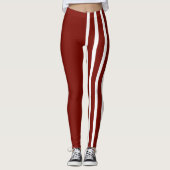 Red & White Jester Leggings (Vorderseite)