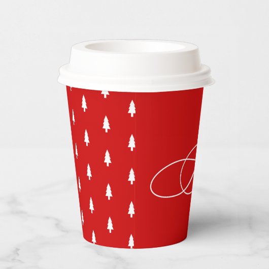 Red White Joy Christmas Pappbecher (Rechts)
