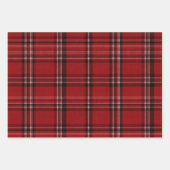 Red White Kariert Geschenkpapier Set (Vorderseite 3)