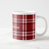Red White Kariert Jumbo-Tasse (Rechts)