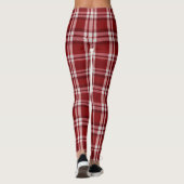 Red White Kariert Leggings (Rückseite)