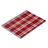 Red White Kariert Notizblock (Linke Seite)