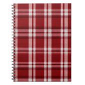 Red White Kariert Notizblock (Vorderseite)