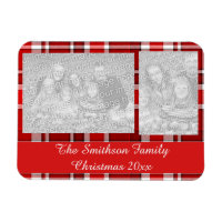 Red White Kariert Tartan