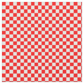 Red White Kroon Checkerboard Muster Stoff (Nahaufnahme)