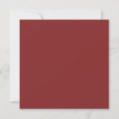 Red White Memorial Day Celebration Card (Rückseite)