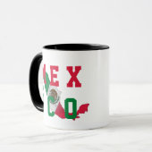 Red White Mexico mexikanische Flagge Land Prix Tasse (Vorderseite Links)