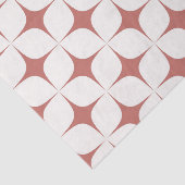 Red White Mid Century Modern Boho Geometric Seidenpapier (Ausschnitt)