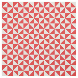Red White Modern Triangle Patronenstoff Stoff