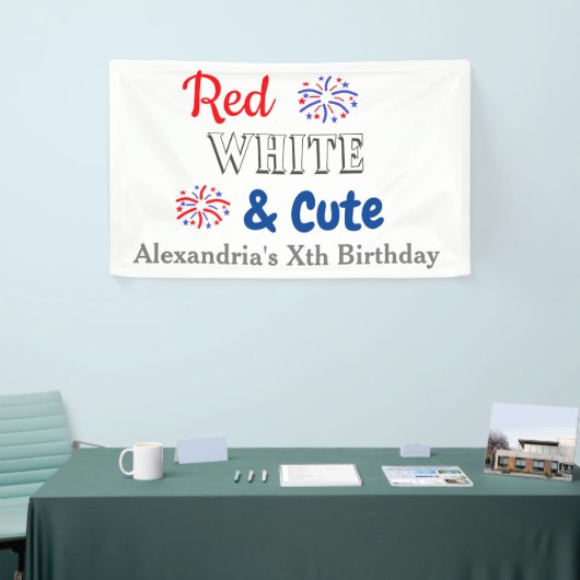 Red White & Niedlich 4. Juli Banner (Messeveranstaltung)