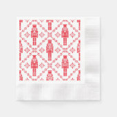 Red & White Nutcracker Serviette (Vorderseite)