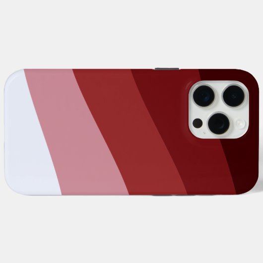 Red White Ombre Wave Muster Case-Mate iPhone Hülle (Rückseite (Horizontal))