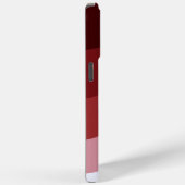 Red White Ombre Wave Muster Case-Mate iPhone Hülle (Rückseite / Rechts)