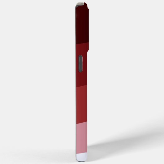 Red White Ombre Wave Muster Case-Mate iPhone Hülle (Rückseite / Rechts)