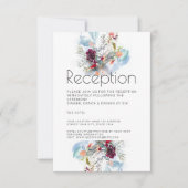 RED WHITE & ORANGE ELEGANT EMPFANG EINLADUNG (Vorderseite)