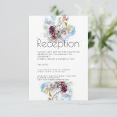 RED WHITE & ORANGE ELEGANT EMPFANG EINLADUNG (Stehend Vorderseite)