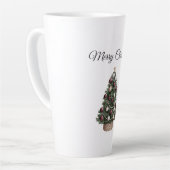 Red White Ornaments Weihnachtsbaum Milchtasse (Linke Ecke)