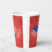 Red White Paper Cup Pappbecher (Rechts)