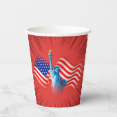 Red White Paper Cup Pappbecher (Vorderseite)