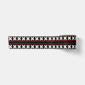 Red White Pattern Satinband (Vorderseite)
