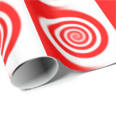 Red & White Peppermint Candy Swirl Geschenkpapier (Rolleneckpunkt)