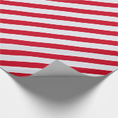 Red White Peppermint Candy Weihnachtsmuster Wrapp Geschenkpapier (Ecke)