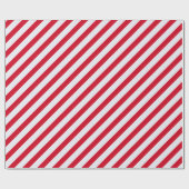 Red White Peppermint Candy Weihnachtsmuster Wrapp Geschenkpapier (Flach)